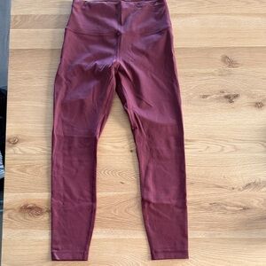 lululemon athletica Burgundy Leggings